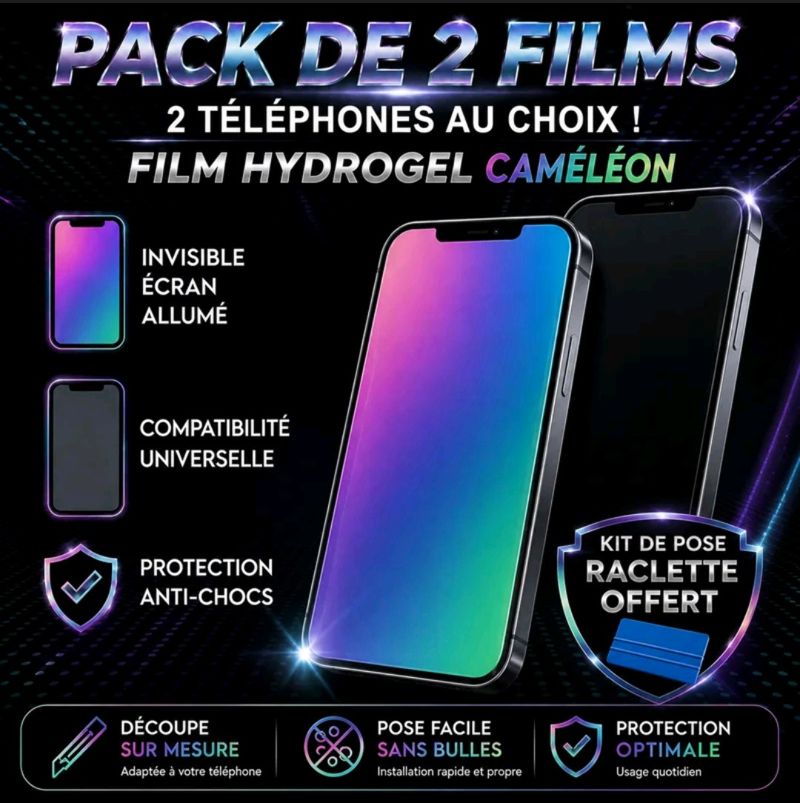 Pack 2 Films Caméléon