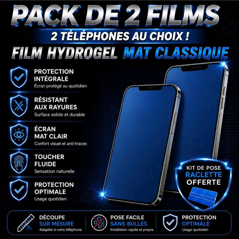 Pack 2 Films Mat Classique