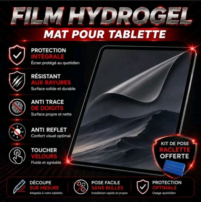 Film Hydrogel Mat — Tablette